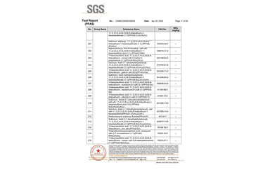 環(huán)保測試報(bào)告 PFAS CANEC25009106005