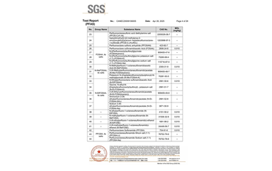 環(huán)保測試報(bào)告 PFAS CANEC25009106005