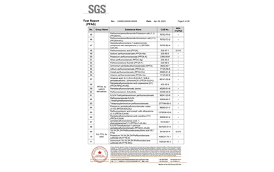 環(huán)保測試報(bào)告 PFAS CANEC25009106005