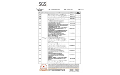 環(huán)保測試報(bào)告 PFAS CANEC25009106005