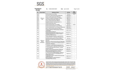 環(huán)保測(cè)試報(bào)告 PFAS CANEC25009106007