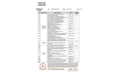 環(huán)保測(cè)試報(bào)告 PFAS CANEC25009106007